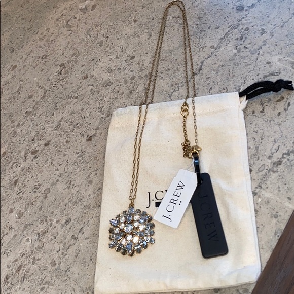 J. Crew Jewelry - J. Crew Blinding Crystal Pendant Necklace